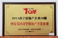 A2、2014南寧房地產(chǎn)企業(yè)10強(qiáng)